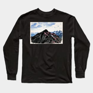 Panorama of Switzerland / Maléa is looking for the Kobold - children's book WolfArt Long Sleeve T-Shirt